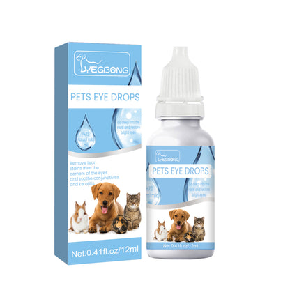 Yegbong Pet Eye Drops Cat and Dog Eye Cleaning Care Pet Tear Stain Remover