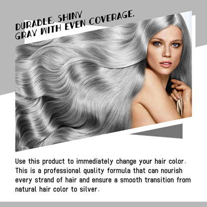 EELHOE Gray hair cream Natural Hair Color Long-Lasting Hair Color Does Not Hurt Hair Easy to Color Easy to Clean Fashionable Hair Color Hairdressing Agent