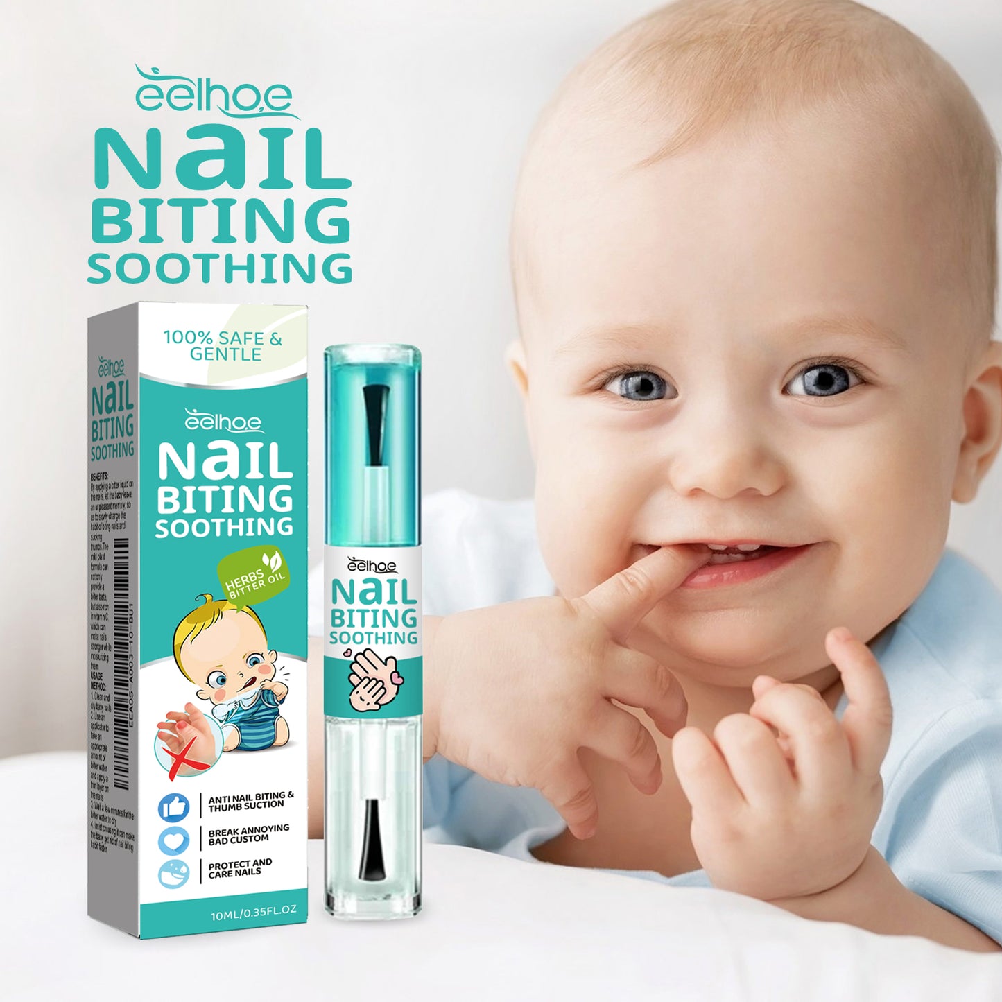 EELHOE Anti-Nail Biting Solution Prevent Infants and Toddlers from Nail Biting Nail Care Solution for Nail Biting Prevention