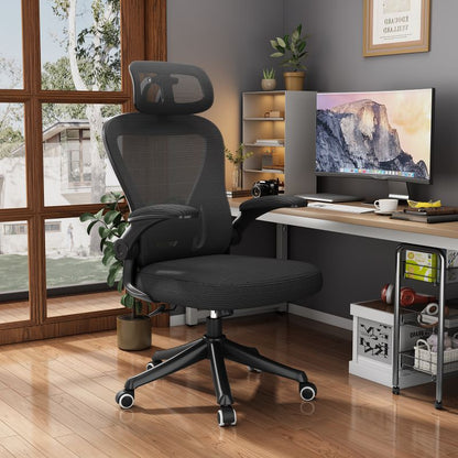 Factory Direct Modern Ergonomic Mesh Task Chair Adjustable Headrest Chinese Style Swivel Office Chair Metal Plastic Material