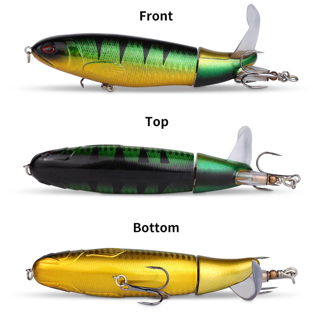 10pcs/set 35g 14cm Topwater Fishing Lure Kit with Lifelike Swiveling Tail Vibrant Realistic Bait for Freshwater & Saltwater