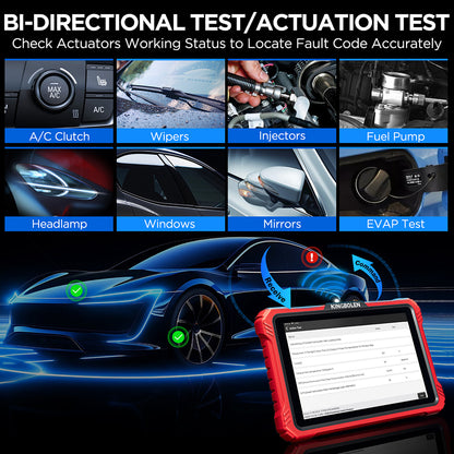 KINGBOLEN K10 PRO 10 Inch Tablet ALL System Diagnostic Tool ECU Coding Active Test 34 Reset 2 Years Free Update