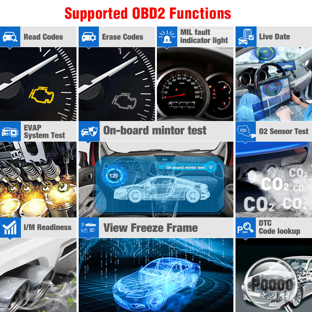 LAUNCH X431 CRP123 OBD2 Car Scanner OBD OBDII Engine ABS SRS Transmission Automotive Diagnostic Tools PK CRP123X