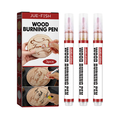 Jue-Fish Wood Burning Pen Set Wood Mark Children DIY Soldering Brush Burning Wood Marking Pen Suit