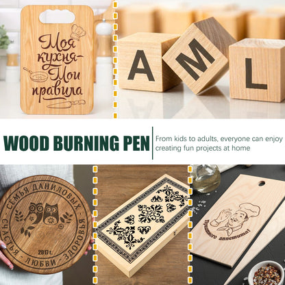 Jue-Fish Wood Burning Pen Set Wood Mark Children DIY Soldering Brush Burning Wood Marking Pen Suit