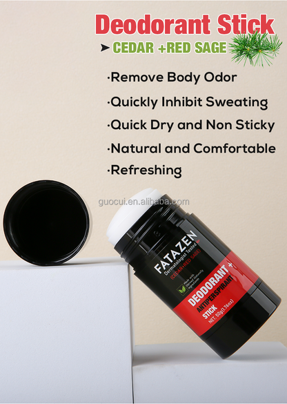 Private Label  Deodorant Anti-odorant Stick Natural Cedar Red Sage Fragrance Sweat Odor Balm Deodorant Stick