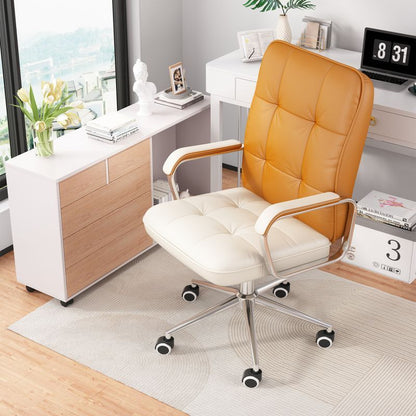 Modern Style Computer Desk Office Chair Leather Swivel Lift Training Student Study Chair Cheap Executive Office Metal Chair