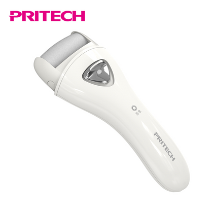 PRITECH 360 Degree Customized USB Rechargeable Professional Electric Pedicure Foot File Callus Remover Machine With Led Light