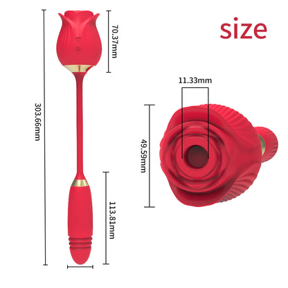 Rose Shape Vagina Sucking Vibrator Intimate Good Nipple Sucker Oral Licking Clitoris Stimulation Powerful Sex Toys for Women%