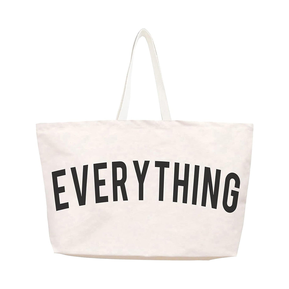 Popular Design White Everything Bag Extra Large Reusable Shopping Bag Eco Friendly Canvas Tote Bag