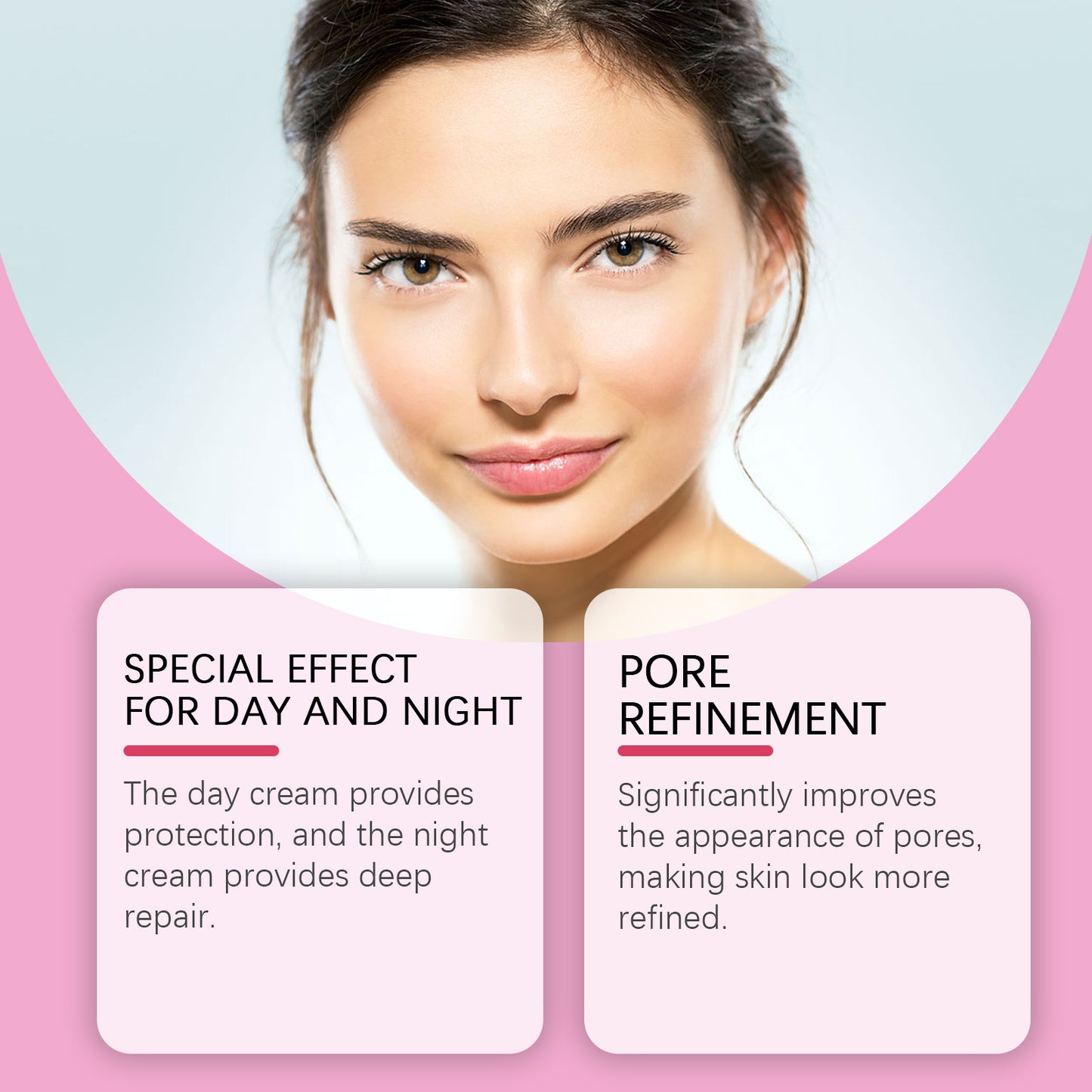 Hoygi Pore Care Cream Day and Night Combination Deep Skin Cleaning Firming and Delicate Pore Skin Cream