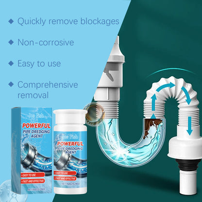 JUE FISH Pipe dredge agent Sink Drain Pipe Kitchen Toilet Pipe Quick Unclogging Cleaning Decontamination