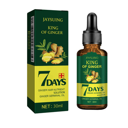 Jaysuing Ginger Hair Care Oil Refreshing Nourishing Scalp Hair Follicle Strengthening Hair Nutrient Solution