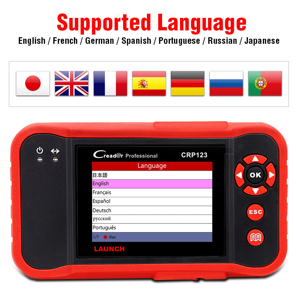 2025  X431 CRP123  V2.0 OBD2 EOBD Obd Diagnostic Scanner Auto DiagnosticBTool ObdII Crp123 Code Reader