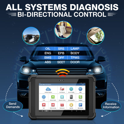 Launch 2025 X431 PAD V Elite Full Function ECU Online Programming & Coding Scan Tool Topology Map Bi-Directional Control Scanner