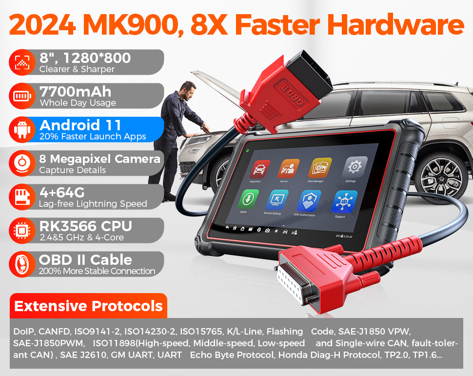 AUTEL Original MaxiCOM MK900 New Ver. of Mp900 MK808S MK808BT PRO Car Tool Diagnostic Machine Tools for All Cars Scanner