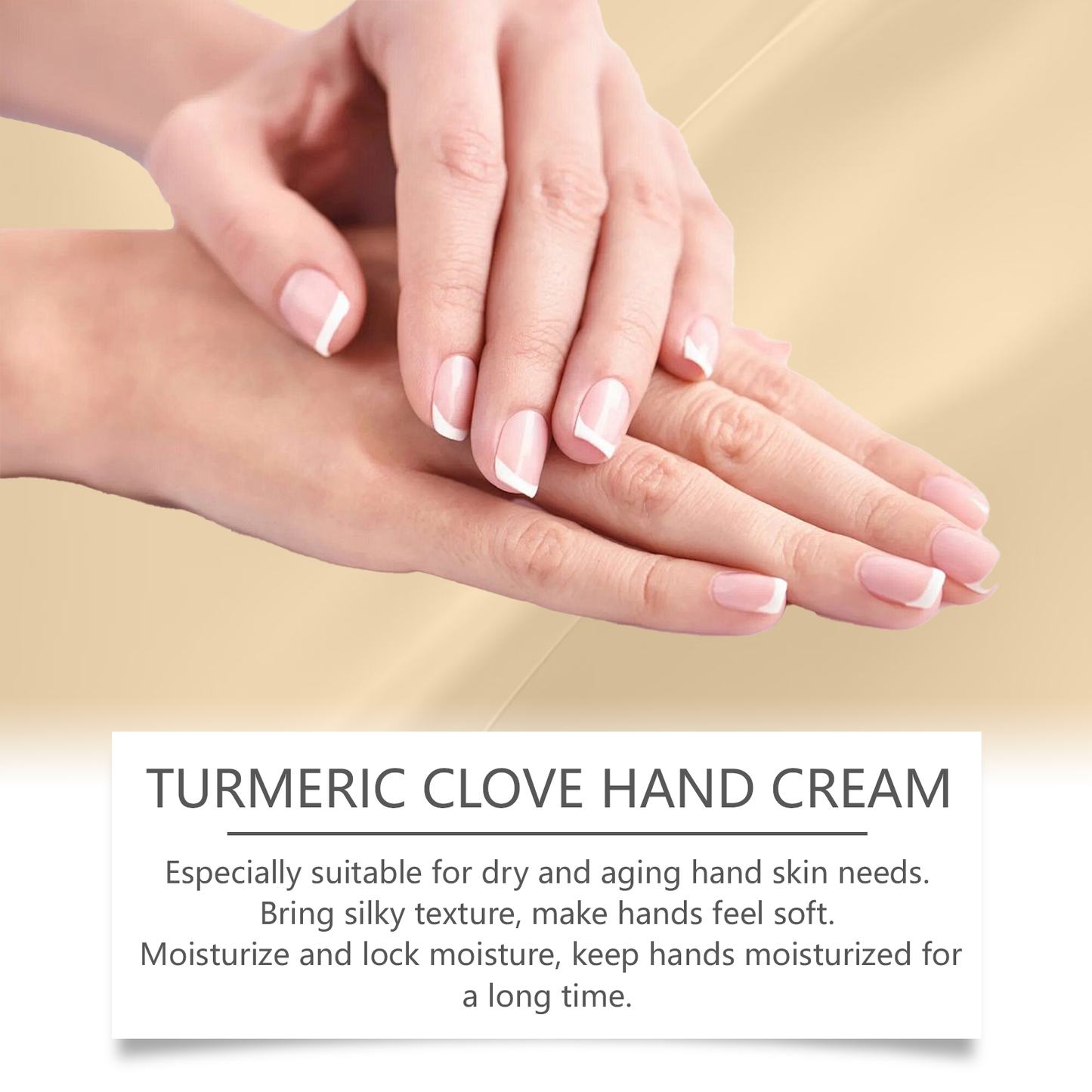 West&Month Turmeric Clove Oil Hand Cream Gentle Moisturizing Hydrating Hand Cream for Dry Hands Winter Hand Care Cream