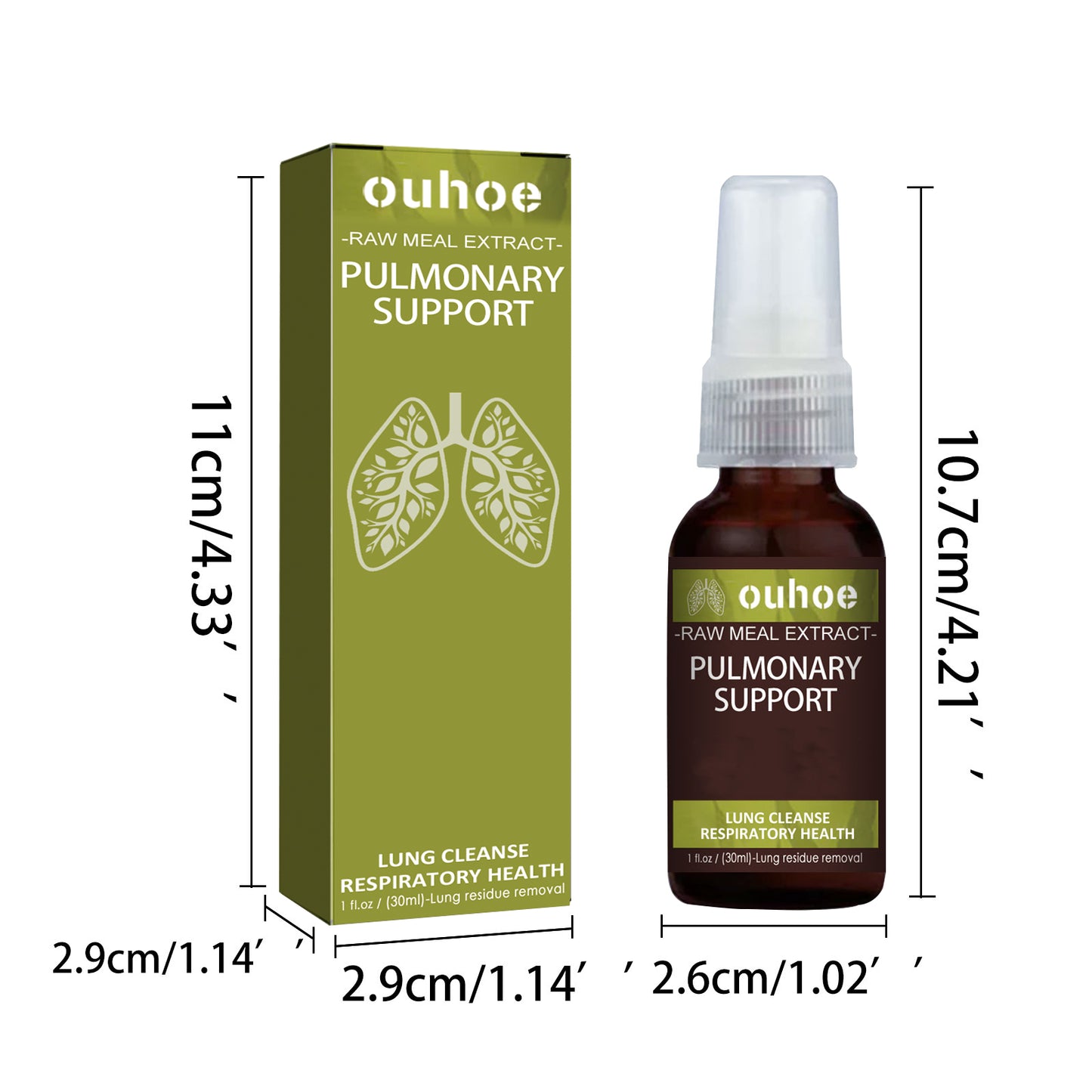 OUHOE Herbal Care Spray Relieve Cough and Dry Throat Itch Fresh Breath Body Care Oral Spray