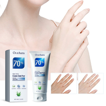 OceAura Aloe Hand Care Gel Moisturizing Refreshing Moisturizing Cream Anti-Chapping Repair Hand Skin