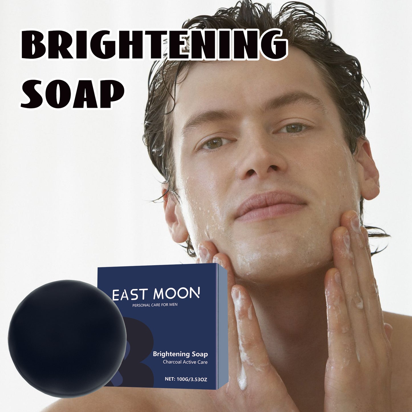 East Moon Men Skin Cleansing Soap Gentle Care Fade Acne Nourish Skin Body Cleansing Soap