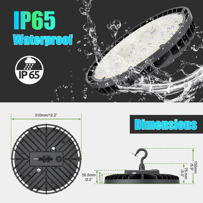 Cct and Wattage Selectable Warehouse Industrial 100w 240w 200w Ip65 Waterproof Led High Bay Light