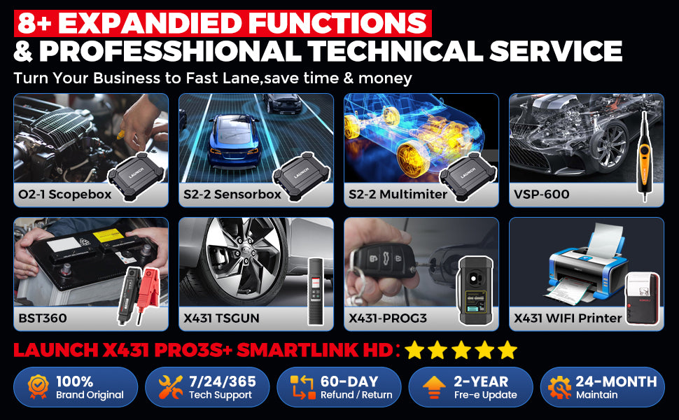 X431 PRO3S+ SmartLink HD 12V Car 24V Truck All System Diagnostic Tool  Heavy Duty Bi-directional Full Reset Auto Scanner