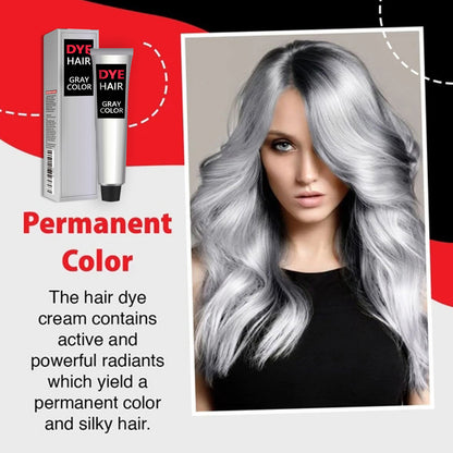 EELHOE Hairdressing Agent Granny Grey Hair Hairdressing Agent Trendy Hair Cream Easy to Color Hair Care Long Lasting Mild Not Hurt Hair