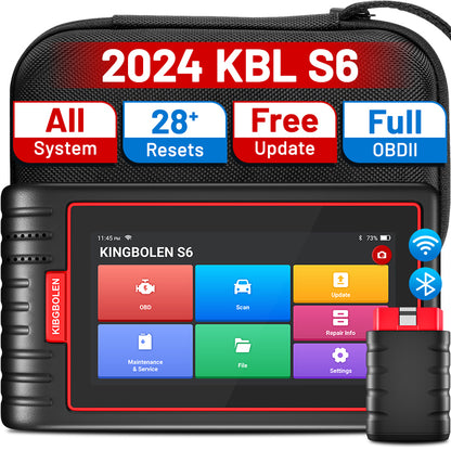 Kingbolen S6 Automotive OBD2 Diagnostic Scanner With 28 Resets Full System Car Code Reader PK ThinkTool