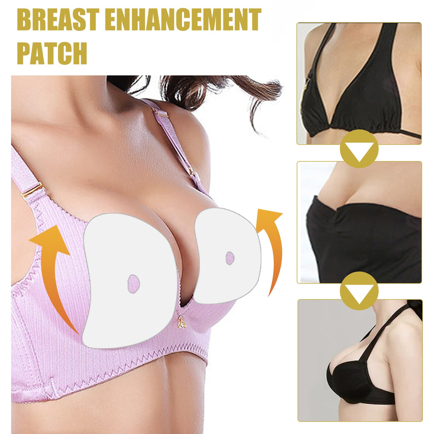 EELHOE Breast Care Patch Ginger Breast Lift Pads Firming and Enhancing Bust Care