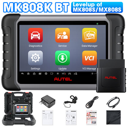 AUTEL Licensed Original Mk808bt Pro MK808Z BT MK808K BT Same Mk808s Mp808s 808 All Systems Obd2 Vehicle Car Diagnostic Tool