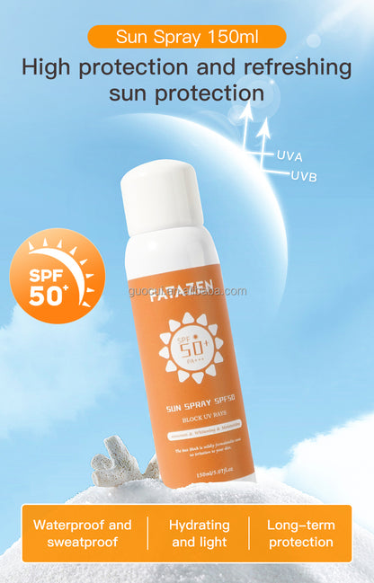 High Quality Sunscreen Spray Protectores Solares Faciales Sun Spray Moisturizer Sun Block Spf 50+ Anti Sunburn Sun Screen Spf 50