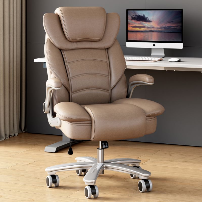 China Manufacture Swivel Executive Office Chair Modern Design Ergonomic Mesh Chair with Adjustable Headrest Iron Metal Material