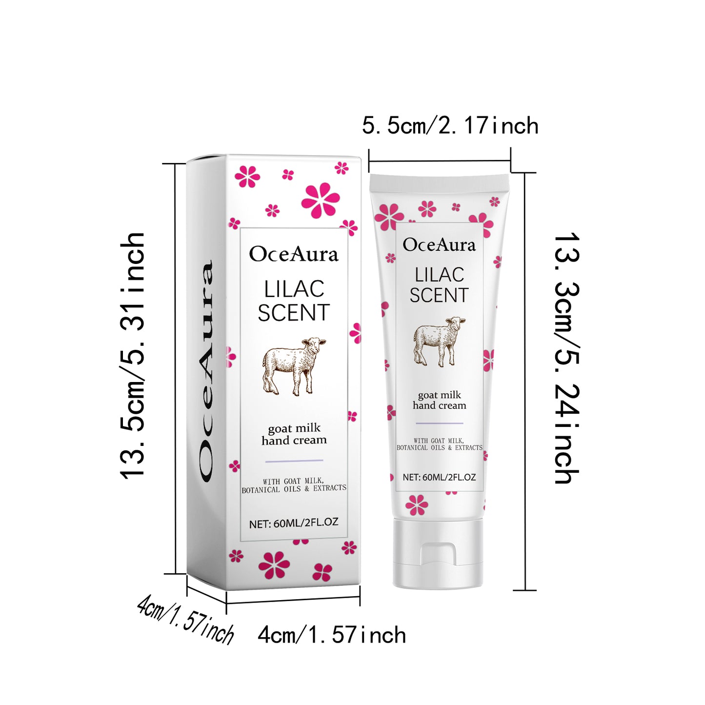 OceAura Goat Hand Cream Anti-Dryness Anti-Freeze Moisturizing Hand Cream Refreshing Non-Sticky Hydrating Hand Lotion