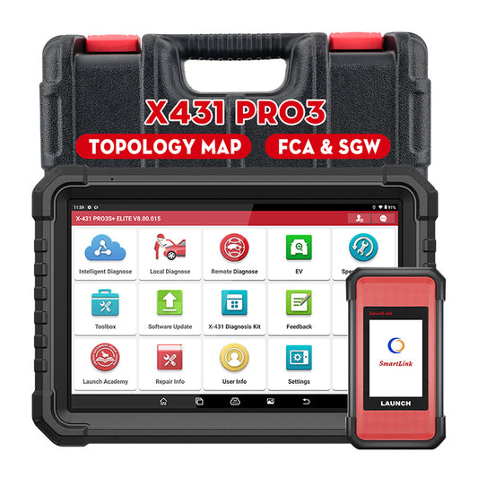 LAUNCH Advanced  X431 PRO3S+ Elite Professional Automotive Diagnostic Machine With J2534 Programming Power Than PRO5