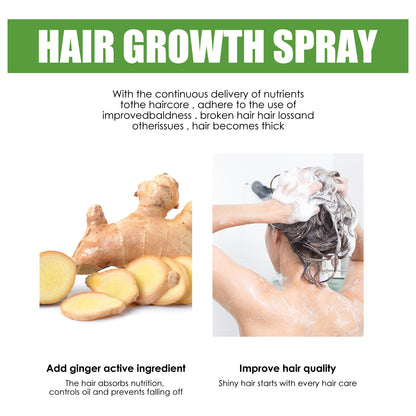 Jaysuing Hair Care Solution Gentle Nourishing Scalp Massage Moisturizing Smooth Hair Care Spray