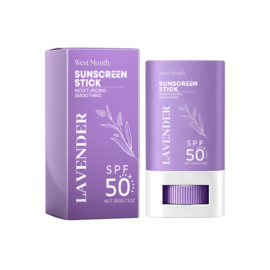 West&Month UV Protective Cream Lavender Outdoor Isolation Sunburn Refreshing Non-Sticky Skin Protective Cream