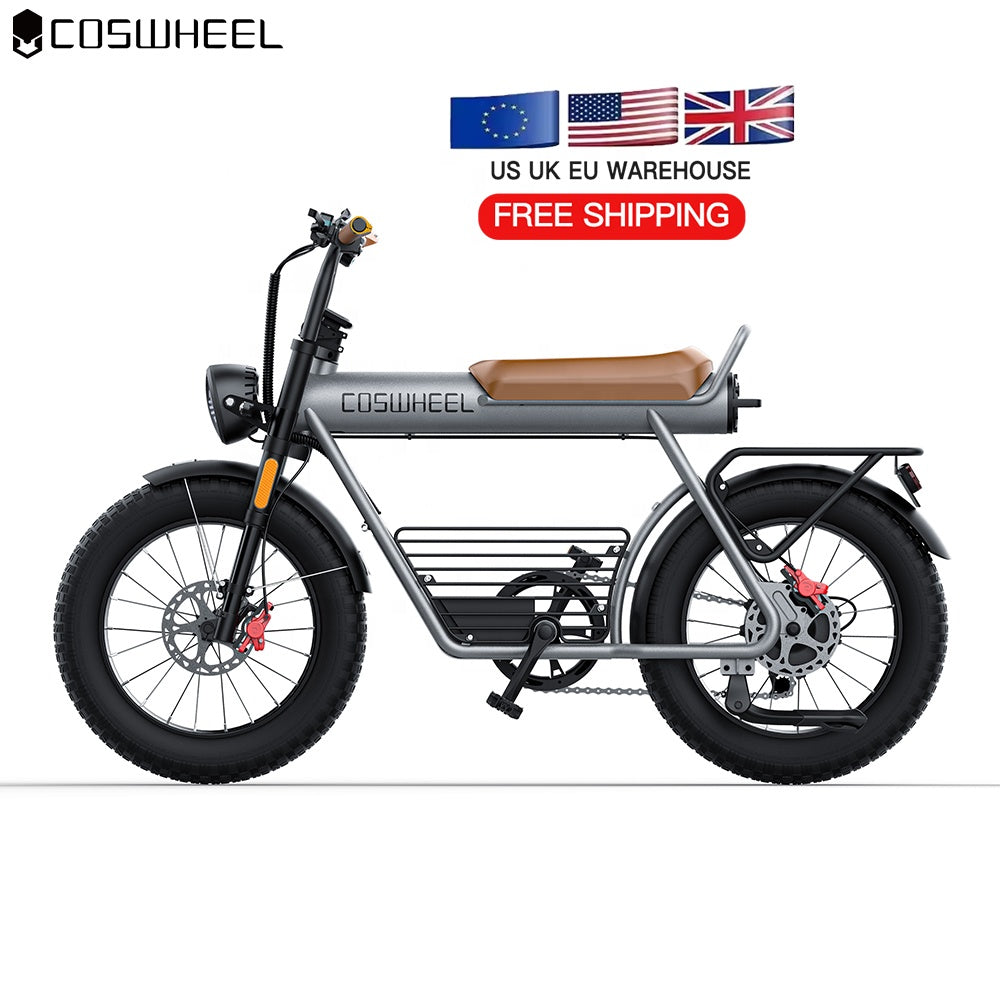 CT20 Eu Uk Us Warehouse Snow Vehicle 750W 1000W 1500w Powerful Rear Hub Motor E-Bike 20" Tire Electric Bicycle City Ebike