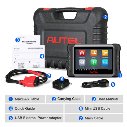 Original autel Maxicom Mk808s Mk808 808 Same Mp808 Mx808 Obd2 Car Diagnostic Tool Diagnosis Machine for All Cars Scanner