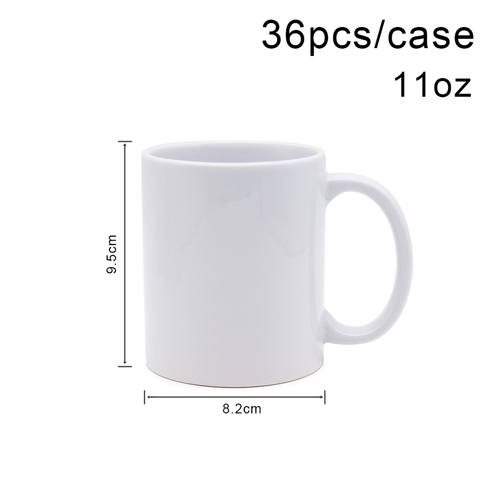 Free Shipping Sublimation Mug Cup Wholesale Custom 11Oz White Heat Transfer Sublime Porcelain Ceramic Coffee Mugs With logo