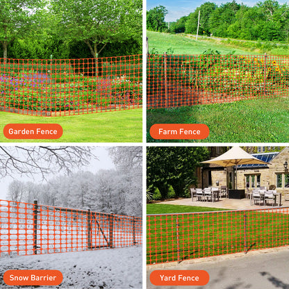 Orange Color Plastic Fence Easy Visible Construction Netting for Snow Fencing