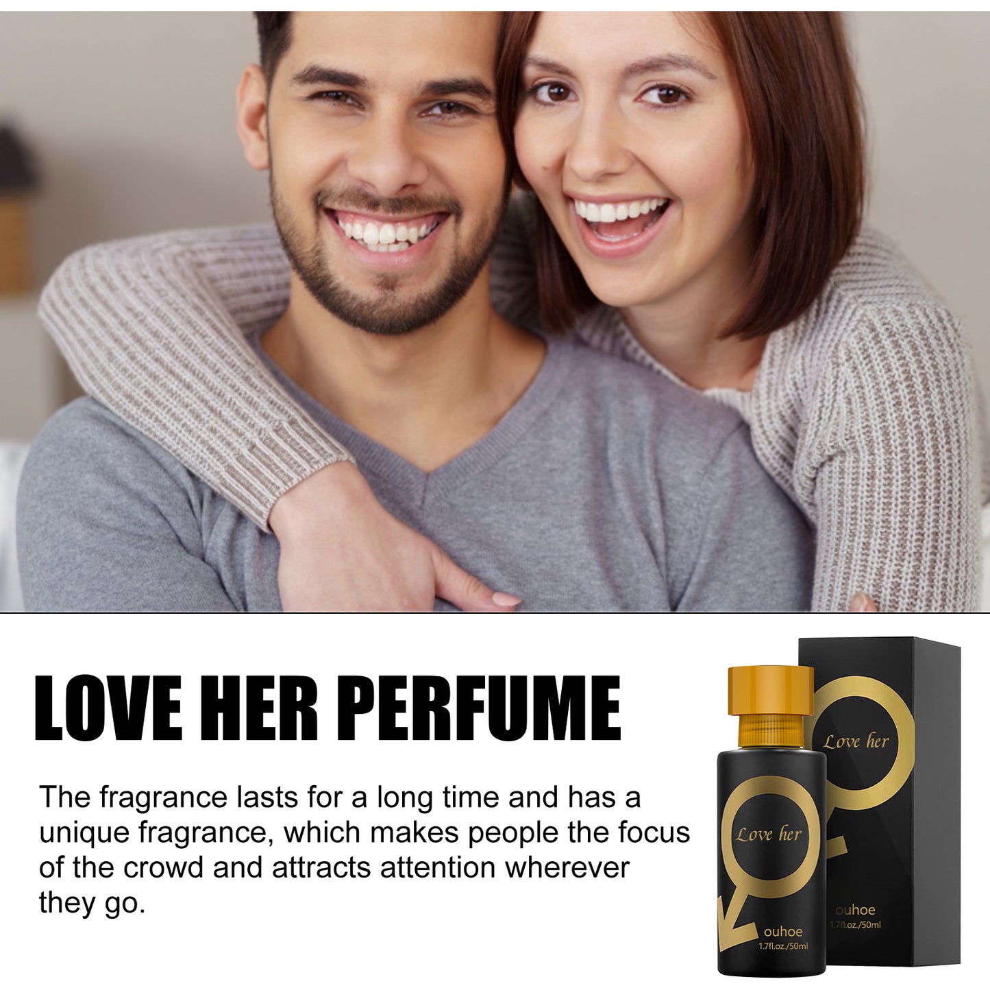 OUHOE Charm Perfume Natural Fresh Niche Long-lasting Fragrance Portable Couple Dating Atmosphere Perfume