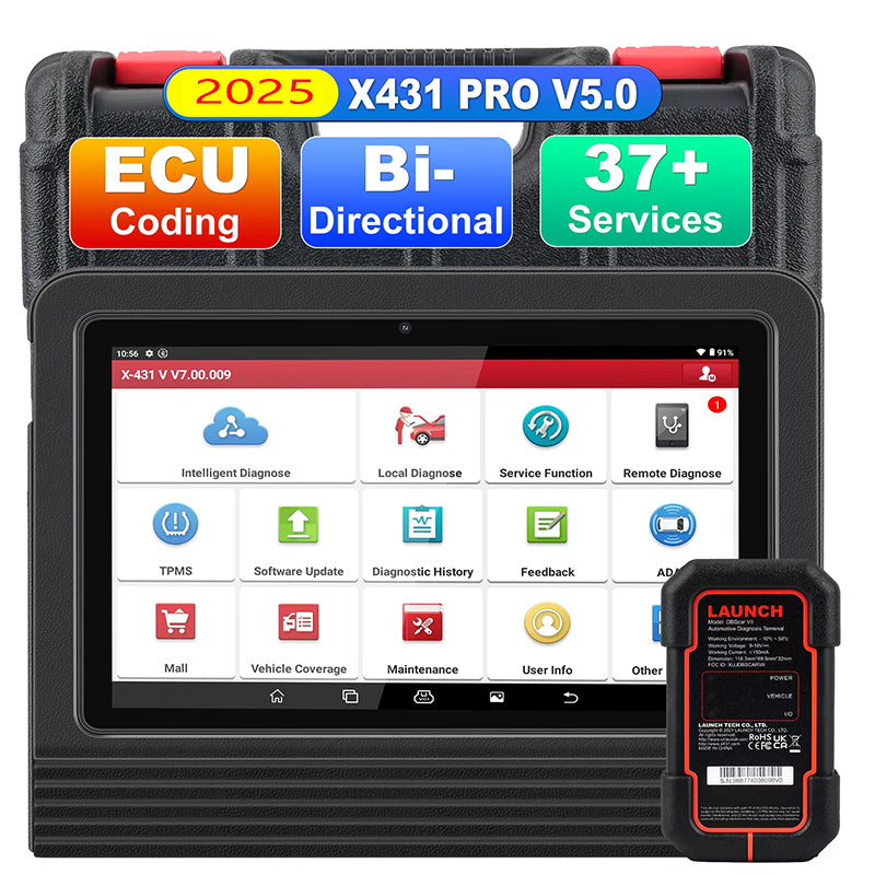 X431 Pro V5.0 Full System Bi-directional Auto Diagnostic Tool OBD2 Vehicle Scan Analyzer PK X431 ProS V5.0 2 Years Free