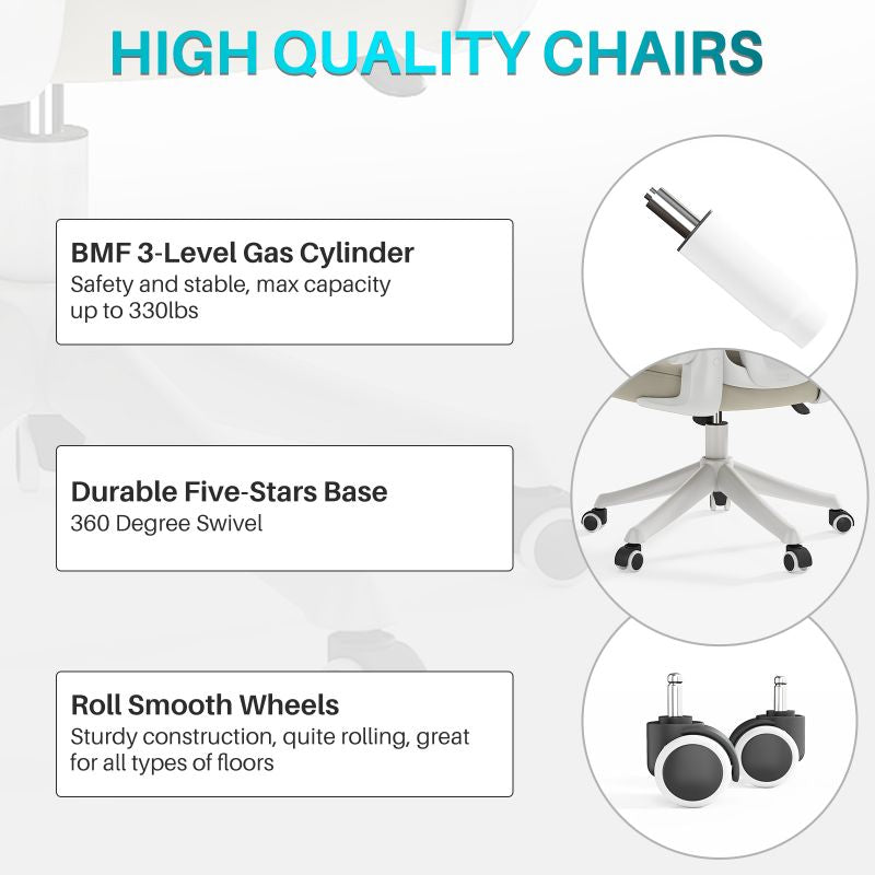 Factory Direct Modern Ergonomic Mesh Task Chair Adjustable Headrest Chinese Style Swivel Office Chair Metal Plastic Material