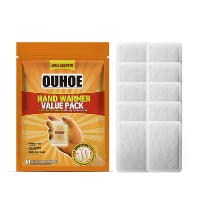 OUHOE Disposable Hand Warmer Portable Portable Thermal Disposable Heating Heating Stickers Cold Protection in Winter