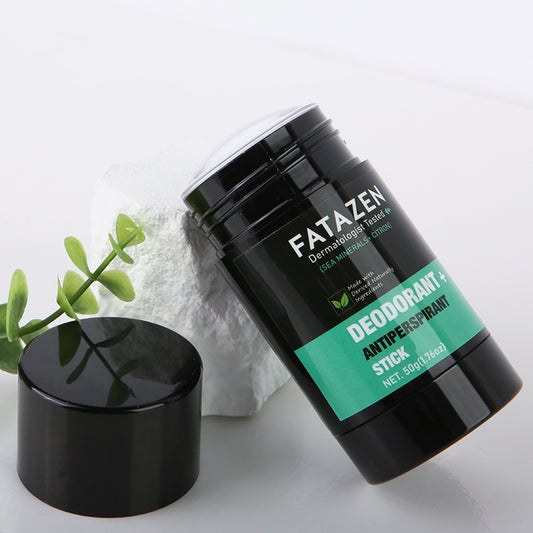 FATAZEN Private Label Vegan Deodorant Antiperspirant Stick  Herbal Sweat Deodor Balm Sea Minerals Citron Deodorant Stick