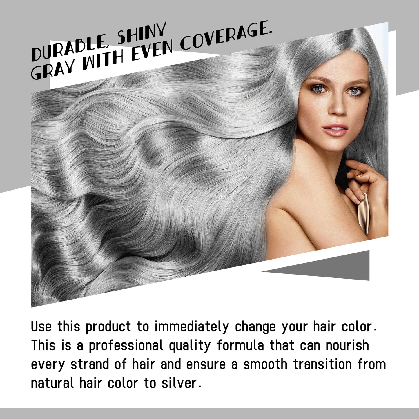 EELHOE Gray hair cream Natural Hair Color Long-Lasting Hair Color Does Not Hurt Hair Easy to Color Easy to Clean Fashionable Hair Color Hairdressing Agent