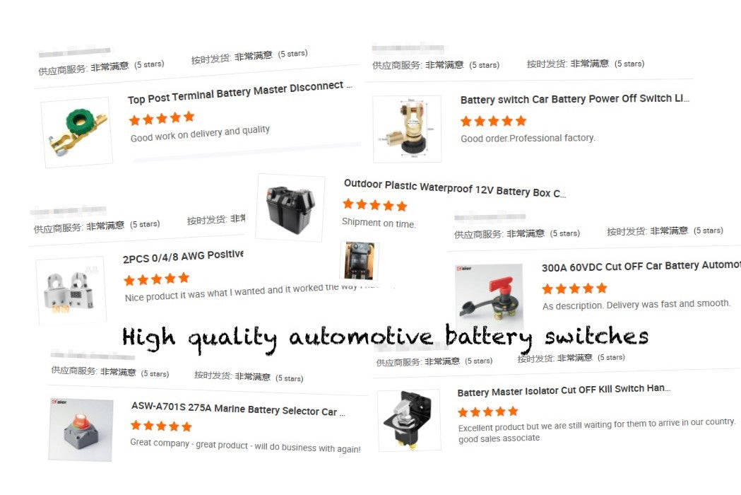 12V 500A Car Battery Isolation Switch Waterproof Master Disconnect Switch Metal Battery Power Cut OFF Switch with Lock