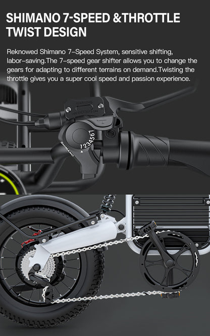 Coswheel T16 Electric Bike for Adults Teens 1000W Motor 28mph 70+Miles E Bike 48v 20Ah Battery Ebik 7 Speed Gear Dual Suspension