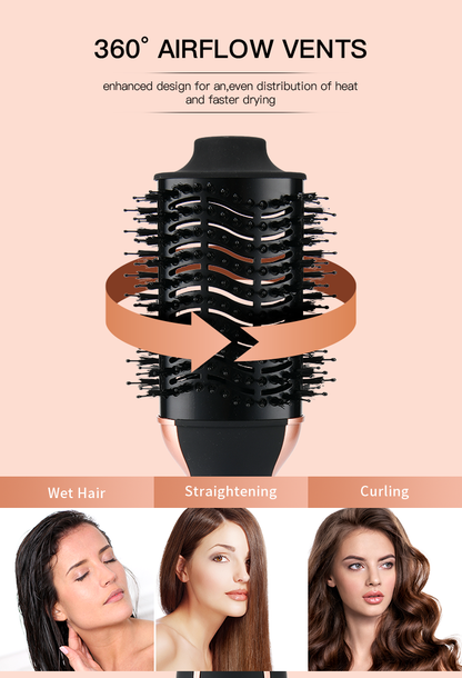 Electric Blow Dry Brush One Step Hair Dryer 1000W High Power Hot Air Volumizer Comb Professional Hot Air Brush Wholesale 3 in 1