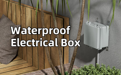 Outdoor Electrical Box Waterproof IP67 6X6 Plastic Project Box Enclosure With Stainless Steel Hinged for Wifi Electronics Solar